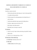 CHƯƠNG II: SINH TRƯỞNG VÀ SINH SẢN CỦA VI SINH VẬT pdf