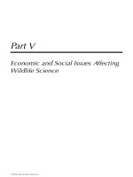 WILDLIFE SCIENCE: LINKING ECOLOGICAL THEORY AND MANAGEMENT APPLICATIONS - CHAPTER 19 ppt