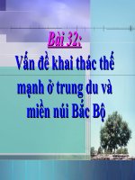 Giáo án điện tử môn Địa Lý: VDPT TRUNG DU MNPB ppt