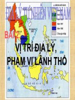 Giáo án điện tử môn Địa lý: Vị trí lãnh thổ Việt Nam doc