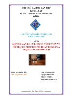 một số vấn đề lý luận và thực tiễn về hỗ trợ tư pháp đối với hoạt động của trọng tài thương mại