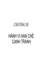 hành vi hạn chế cạnh tranh