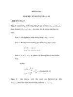 BÀI TOÁN 6 GIẢI MỘT SỐ BÀI TOÁN HÀM SỐ potx