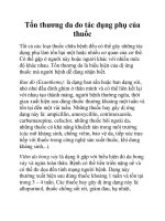 Tổn thương da do tác dụng phụ của thuốc doc