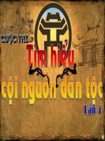 Bài giảng môn lịch sử: Cội nguồn dân tộc docx