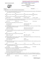 Khảo sát chất lượng lần 1 hóa 11 M221 Trường THPT Ngô Quyền potx