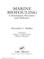 MARINE BIOFOULING: COLONIZATION PROCESSES AND DEFENSES - CHAPTER 1 pptx