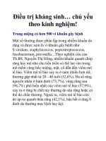 Điều trị kháng sinh… chủ yếu theo kinh nghiệm! pptx