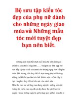 Bộ sưu tập kiểu tóc đẹp của phụ nữ dành cho những ngày giao mùa và những mẫu tóc mới tuyệt đẹp bạn nên biết