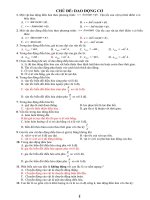 Bài tập trắc nghiệm vật lý toàn tập 2015