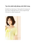 Tạo cho mình một phong cách thời trang ppsx