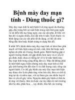 Bệnh mày đay mạn tính - Dùng thuốc gì? potx