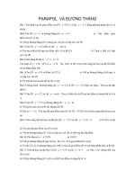 PARAPOL VÀ ĐƯỜNG THẲNG pptx
