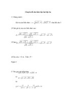 Chuyên đề căn thức bậc hai bậc ba ppt