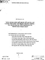 Xây dựng bản đồ dịch tễ quân sự lãnh thổ một số bệnh trọng điểm Tả Dịch hạch Sốt dengue và viêm não nhật bản