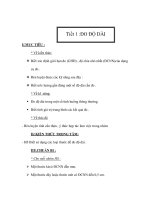 Tiết 1 :ĐO ĐỘ DÀI ppt
