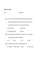 KIỂM TRA 45 PHÚT Lớp 12 MÔN :SINH 1 pdf