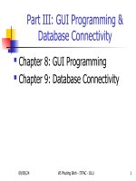 Bài giảng điện tử môn tin học: GUI Programming & Database Connectivity pdf