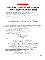 Tổ hợp, chỉnh hợp và phép đếm