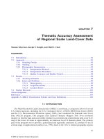 Remote Sensing and GIS Accuracy Assessment - Chapter 7 potx