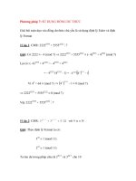 Phương pháp 7: SỬ DỤNG ĐỒNG DƯ THỨC potx