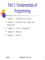 Bài giảng điện tử môn tin học: Fundamentals of Programming pptx
