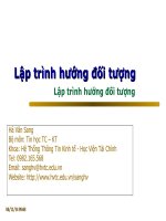 Bài giảng điện tử môn tin học: Tính đa hình pptx