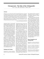 Loãng xương: Vai trò của các thuật chỉnh hình potx