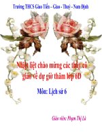 Bài giảng môn lịch sử: Đời sống của người nguyên thủy pps