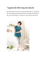 7 nguyên tắc thời trang cho mùa hè potx