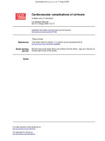 cardiovascular complications of cirrhosis 2008