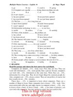 bài tập tốt nghiệp tiếng anh 10 nâng cao_phần 3 potx