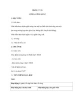 Bài:24 (2 Tiết) CÔNG- CÔNG SUẤT pdf