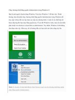 Chạy chương trình bằng quyền Administrator trong Windows 8 ppt