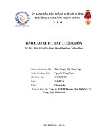 thiết kế và xây dựng phần mềm quản lý bán hàng