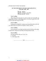 SỞ GIÁO DỤC VÀ ĐÀO TẠO HÀ NỘI KỲ THI CHỌN ĐỘI TUYỂN HỌC SINH GIỎI LỚP 12 pptx