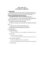 Đề tài thư viện gen (genomics library)