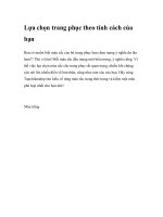 Lựa chọn trang phục theo tính cách của bạn ppsx