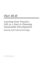 GIS for SUSTAINABLE DEVELOPMENT - PART 3B doc
