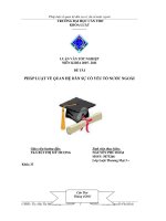 pháp luật về quan hệ dân sự có yếu tố nước ngoài