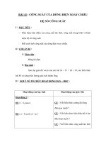 BÀI 41 : CÔNG SUẤT CỦA DÒNG ĐIỆN XOAY CHIỀU HỆ SỐ CÔNG SUẤT potx