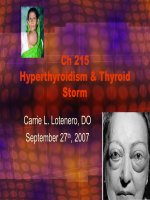 215 hyperthyroid & thyroid storm