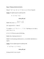 Dạng 2: Phương trình bậc hai hai ẩn pptx