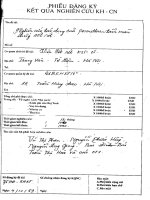 Ứng dụng triển khai biện pháp màn tẩm Permethrin phòng chống sốt rét ở một vùng sốt rét có vấn đề khó khăn  kỹ thuật