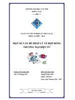 một số vấn đề pháp lý về hợp đồng thương mại điện tử