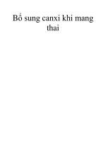 Bổ sung canxi khi mang thai pps