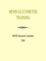 glucometer training program