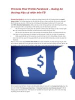 Promote Post Profile Facebook – Quảng bá thương hiệu cá nhân trên FB