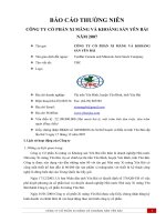 báo cáo thường niên công ty cổ phần xi măng và khoáng sản yên bái năm 2007