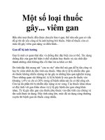 Một số loại thuốc gây... viêm gan pot